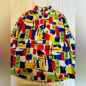 Ibkul mesh long sleeve shirt  large